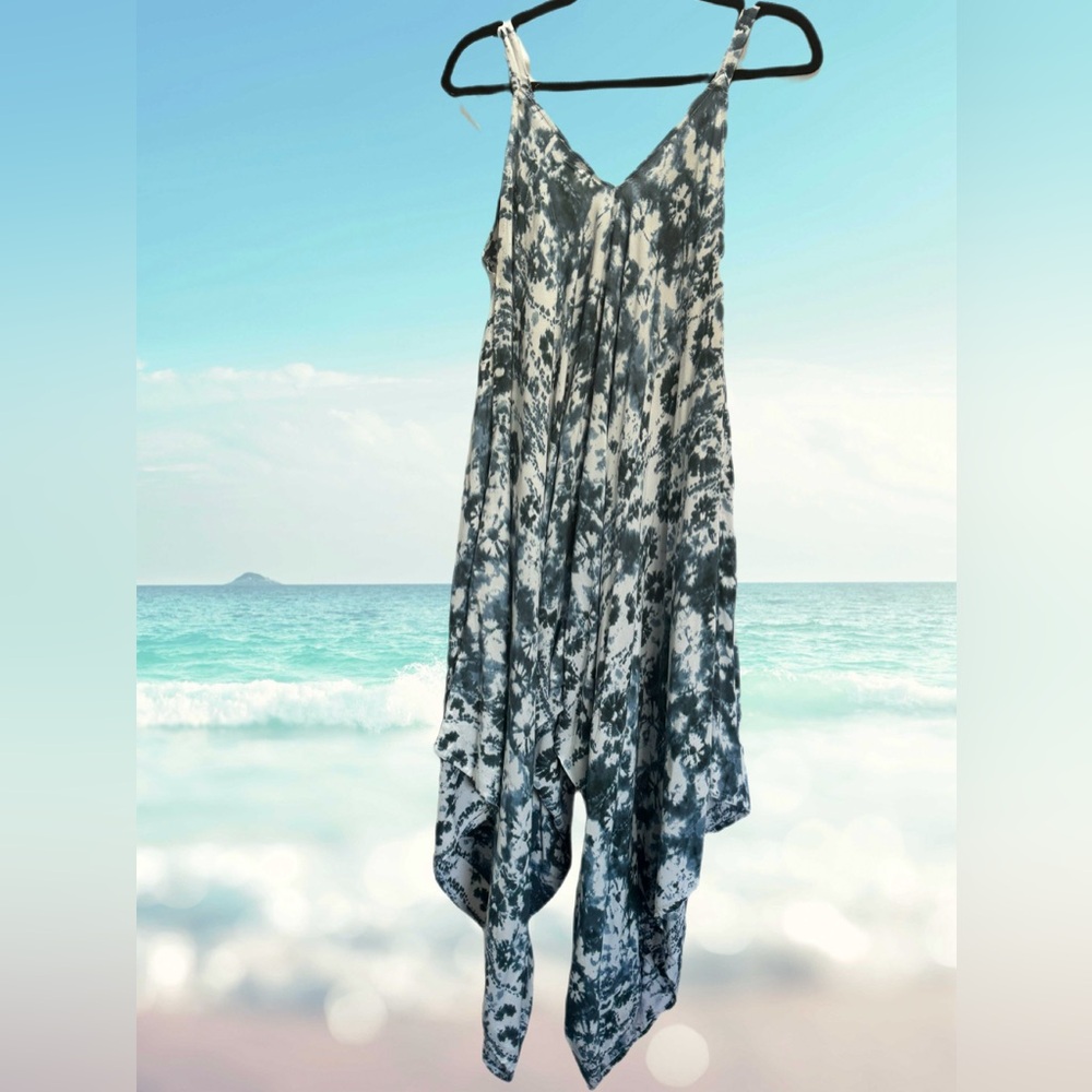 Japna V Neck & Back Tie Dye sun Jumper Size XS